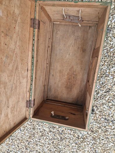 Vintage handmade wooden storage  box