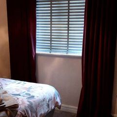 curtains..velet 90 by 90 Burgundy
