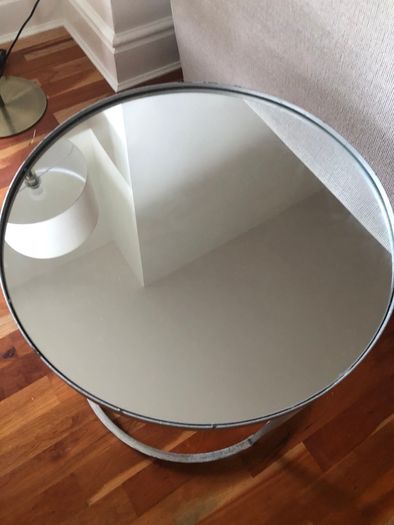 Small mirror coffee table