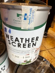 6 x5 litre cans of new paint