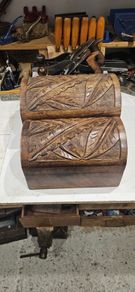 pair of wooden boxes