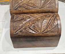 pair of wooden boxes