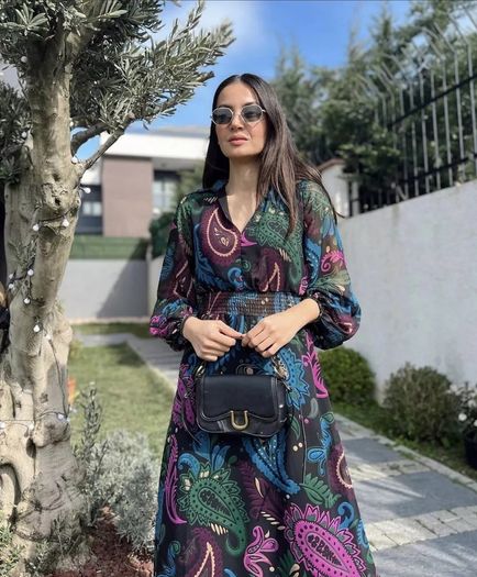 Zara printed dress