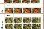 2002 Ireland Native Irish Mammals (41c Badger, 50c Otter, 57c Red Squirrel &amp; E1 Hedgehog) Commemorative Stamp Sheetlet Fine Used with Dublin CDS cancel of 23rd April 2002 (Frist day of issued) on envelope extract.