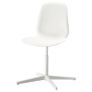 White Swivel Office Chair Image 2