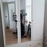 Solid wood tv stand with marble top, and Wardrobe Image 3