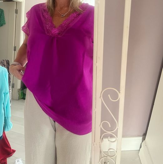 Lace Trim Top