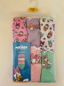 Primark Disney Mickey & Friends - Daisy, 6 Pack Briefs, Size 9 - 10 Years