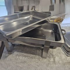 Rectangular Stainless Steel Chafing Set