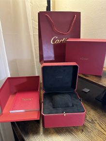 Cartier Watch Presentation Case and Box and Gift Bag