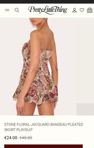 PLT Jacquard playsuit uk 8 bnwt