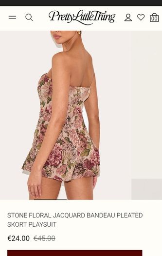 PLT Jacquard playsuit uk 8 bnwt