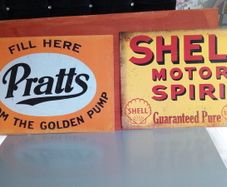 Shell oil classic car poster Pratts petrol large poster
