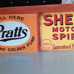 Shell oil classic car poster Pratts petrol large poster
