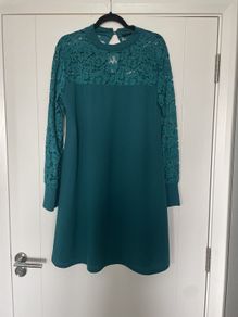 Teal Dress by Pala D Oro  size fits 14 16