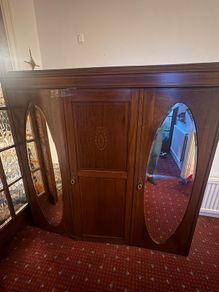 solid wood wardrobe + base drawers (dismantled to move)