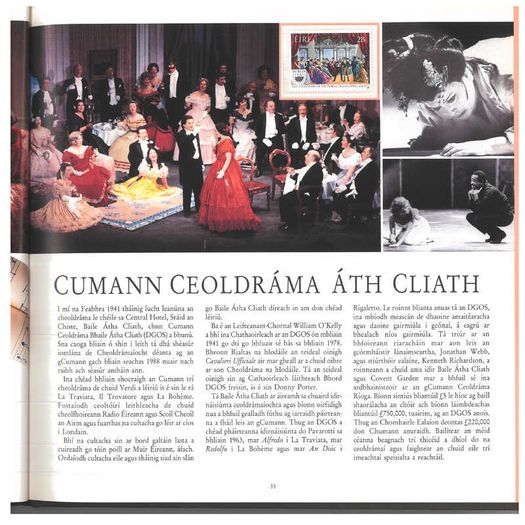 1989/90 Ireland The Irish Stamp Year Book with 48 images of contents