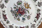 Vintage Myotts Bouquet Plates -Franciscan English Transferware China - Dinner 10 inch