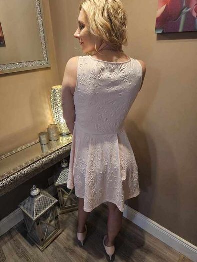 light pink dress