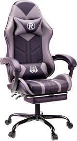 Gaming Chair with Footrest & Lumbar Support,Reclining Swivel Chair,Ergonomic Gaming Chair for Adults, High-Back Racing Style,Adjustable Height with Headrest Pillow