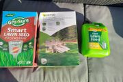 grass seed and fertiliser