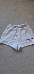 white fox shorts
