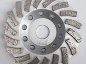 3PC PROFESSIONAL Diamond grinding disc, cup, wheel 125mm, 5