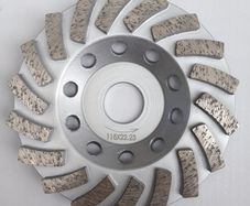 3PC PROFESSIONAL Diamond grinding disc, cup, wheel 125mm, 5" concrete,stone