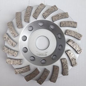 3PC PROFESSIONAL Diamond grinding disc, cup, wheel 125mm, 5" concrete,stone