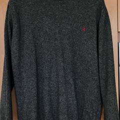 XL Mens Grey Wool Mix Jumper( 10% Cashmere)