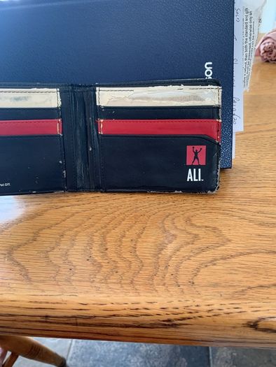 Wallet-Muhammad Ali on front & back