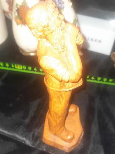 2 Old Brass Horse Tackle Emblems and an Old Hand Carved Man