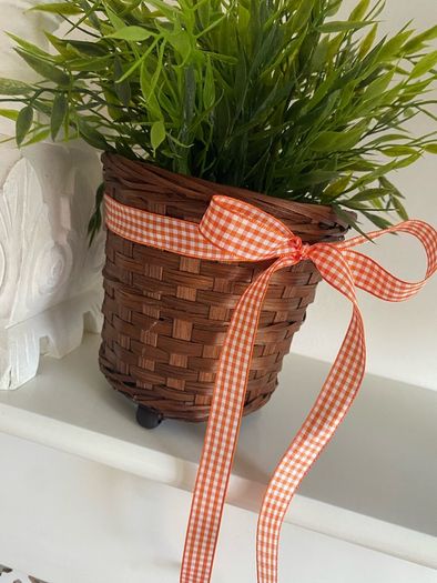 ShabbyChic Planter and Greenery