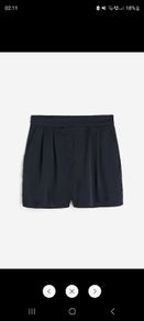 Navy Satin Shorts (New)