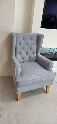Nested Soothe Easy chair & Rocker Grey/Beech