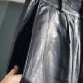 Vintage black genuine SPHINX leather pegged style high waisted pants with side and back pockets  14UK - Fit (12-14UK) Image 3