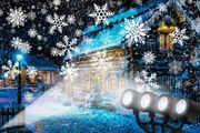 . Outdoor Christmas Snowflake Projector Lights IP44 4 Head