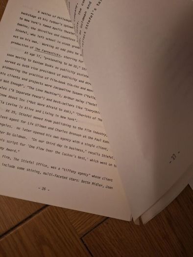 1986 About Last Night Press Kit