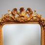 French Style Gilt Wood & Plaster Panel Mirror Image 3