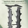 Dumbbell Rack Heavy Duty Steel, 3-Tier/ 5-Tier/ 6-Tier Weights Storage Dumbbell Stand, Dumbbell Tree Stand Weights Holder for Home Gym Image 5