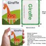 80Pcs/Box Preschool Educational Flash Cards, Toddler Learning Flash Cards Double Sided, Include Fruits Vegetables Body Parts Animal Flash Cards for Kids, Toddlers Image 2