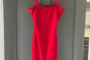 PRETTYLITTLETHING red mini bodycon dress size 6