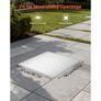 Cover with Frame, 500 x 500mm Square Septic Tank Lid with Base, Heavy-Duty Slip-Resistant Carbon Steel Drain Channel Inspection Image 2