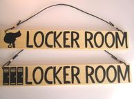 main image for ad Rustic Wooden Wood Handmade stable locker room door hanging sign plaque