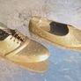 5 brass vintage shoes, boots, D18 post 6e Image 2