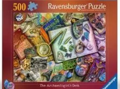 Ravensburger the archaeologists desk 500 Jigsaw puzzle