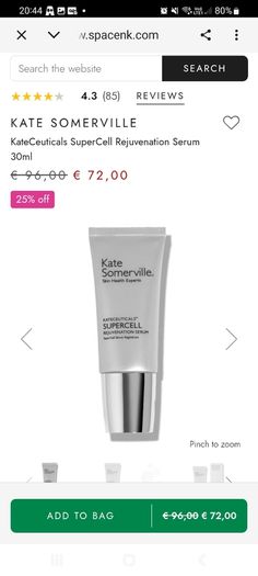 Kate Somerville KateCeuticals SuperCell Rejuvenation Serum  30ML