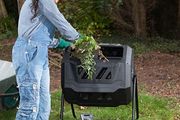 Drum Composter 160 Litre Rotatable Compost Garden Composter Drum Composter  Rotatable Compost