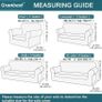 High Stretch Sofa Covers 3 Seater Super Soft Stylish Couch Covers for Dogs Pets Cats Jacquard Spandex Non Slip Sofa Slipcover for Living Room Furniture Protector (3 Seater, Beige) Image 7