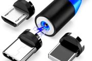 3in1 Magnetic USB Cable Charger FAST Charging Type-C Micro iOS